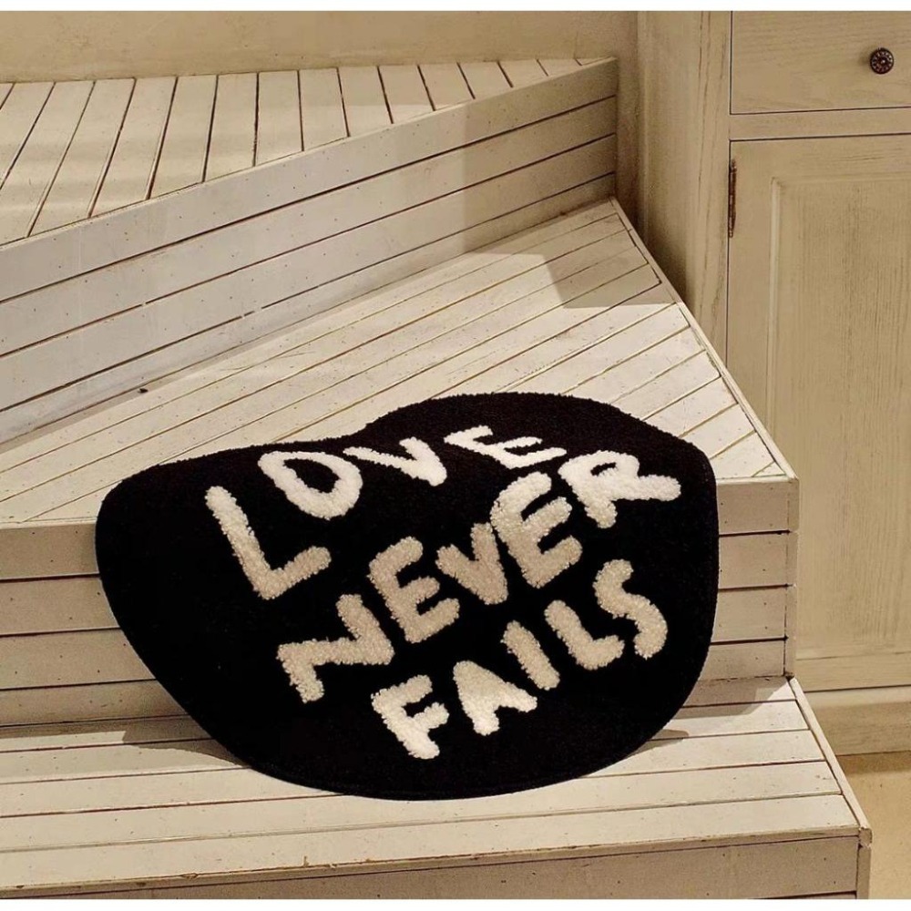 💫初心角落💫原創文字地墊 love never fails  基督教 幸福小組 受洗禮物-細節圖7
