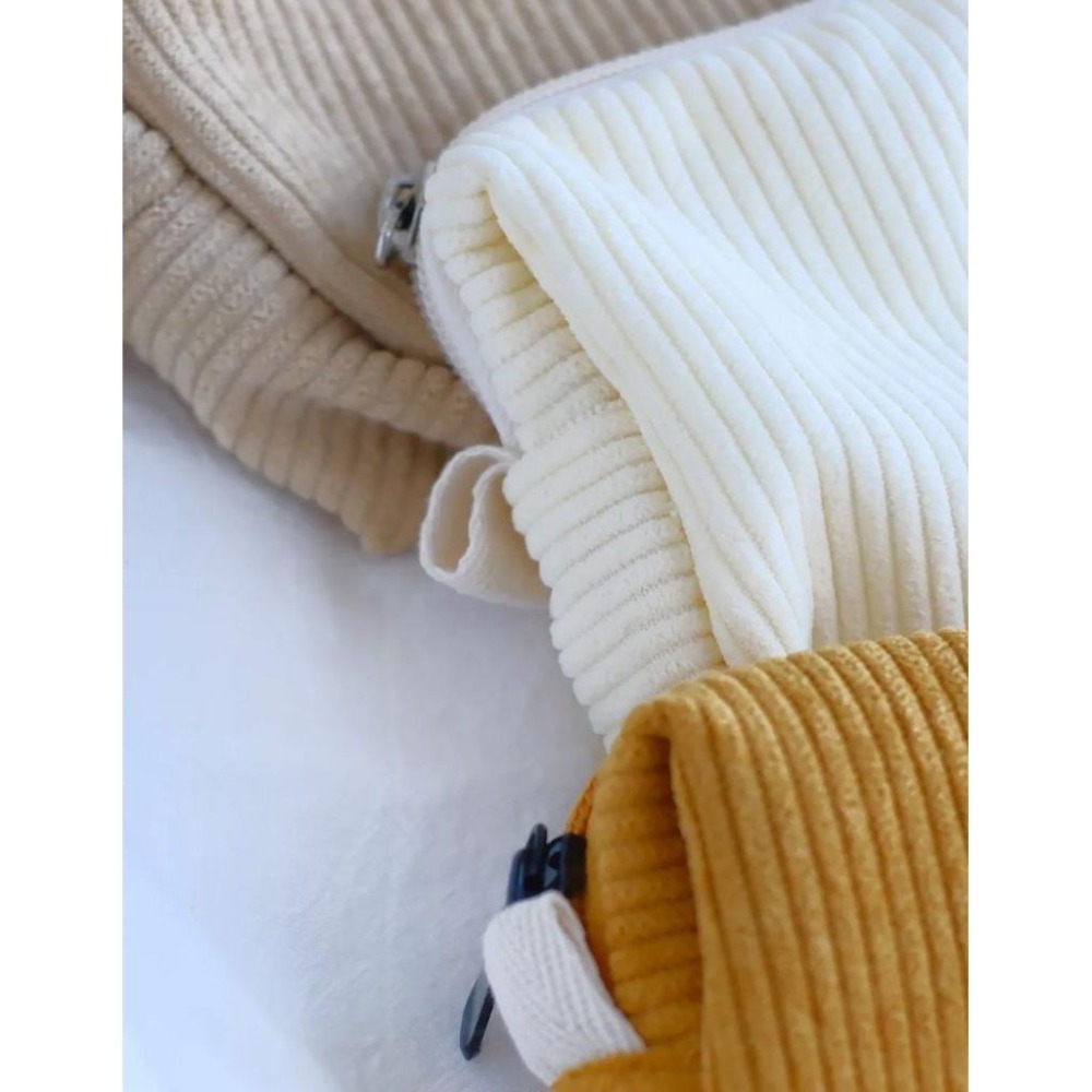 💫初心角落💫燈芯絨收納袋 筆袋 化妝包 簡約祝福文字 #光鹽生活館 #福音商品 #幸福小組-細節圖4