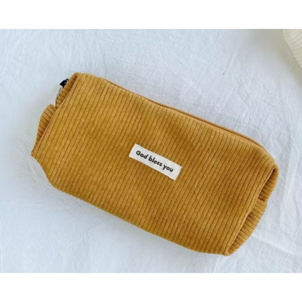 💫初心角落💫燈芯絨收納袋 筆袋 化妝包 簡約祝福文字 #光鹽生活館 #福音商品 #幸福小組-規格圖8