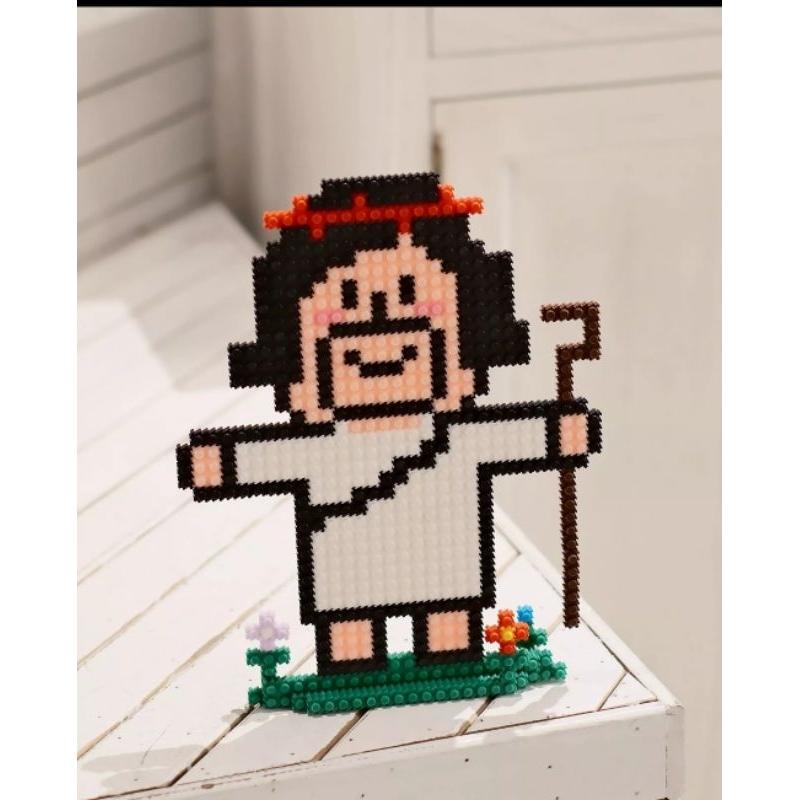 💫初心角落💫十字架 耶穌 神是愛 微型顆粒積木 光鹽生活館 福音商品 受洗禮物 幸福小組-細節圖4