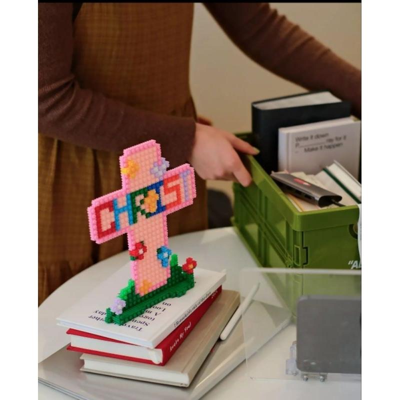 💫初心角落💫十字架 耶穌 神是愛 微型顆粒積木 光鹽生活館 福音商品 受洗禮物 幸福小組-細節圖8