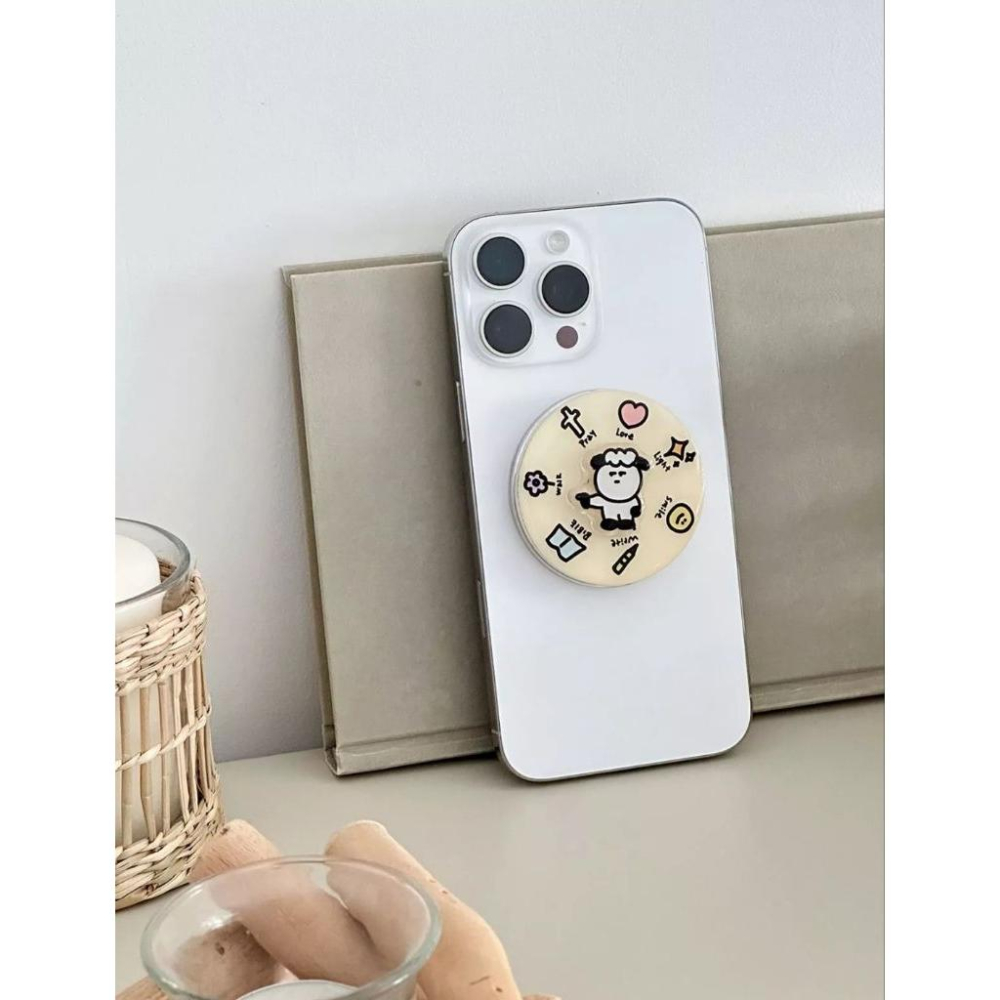 💫初心角落💫磁吸手機支架 氣囊手機支架  #基督教禮物 #受洗禮物 #光鹽生活館-細節圖3