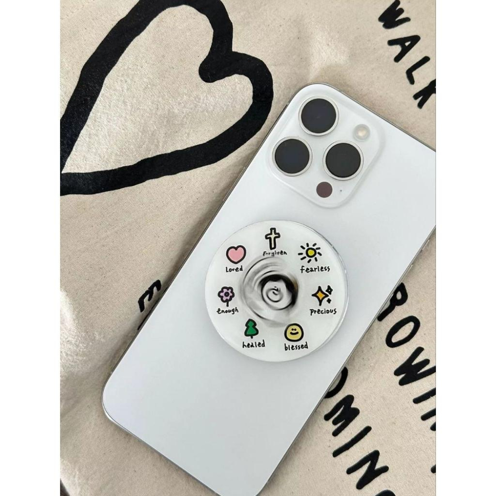 💫初心角落💫磁吸手機支架 氣囊手機支架  #基督教禮物 #受洗禮物 #光鹽生活館-細節圖5