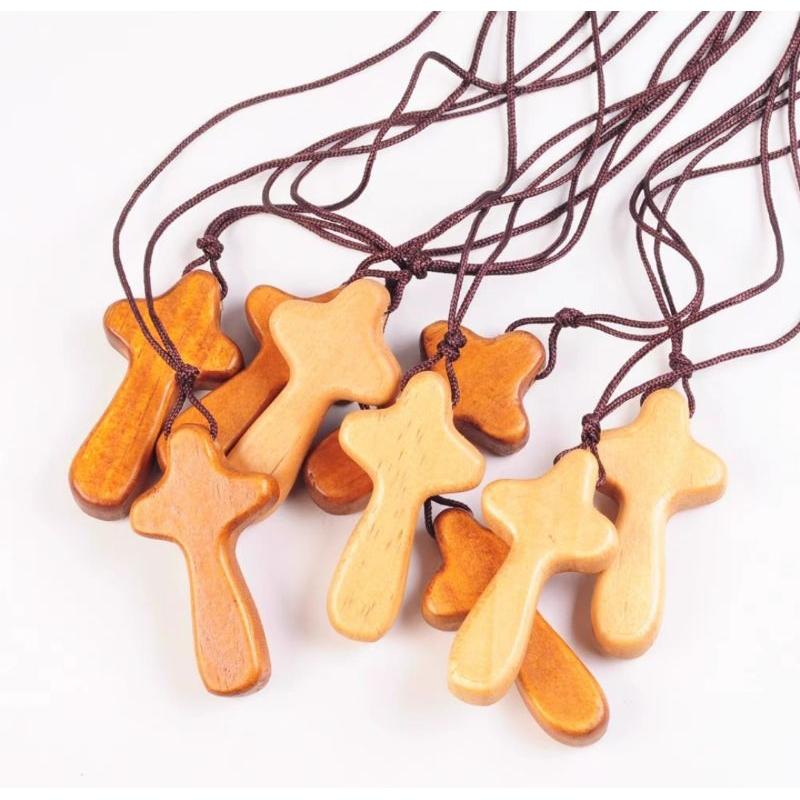 💫初心角落💫松木製品 十字架項鍊 吊飾 車內掛飾 基督教 幸褔小組 褔音商品 受洗禮物 禱告主-細節圖3