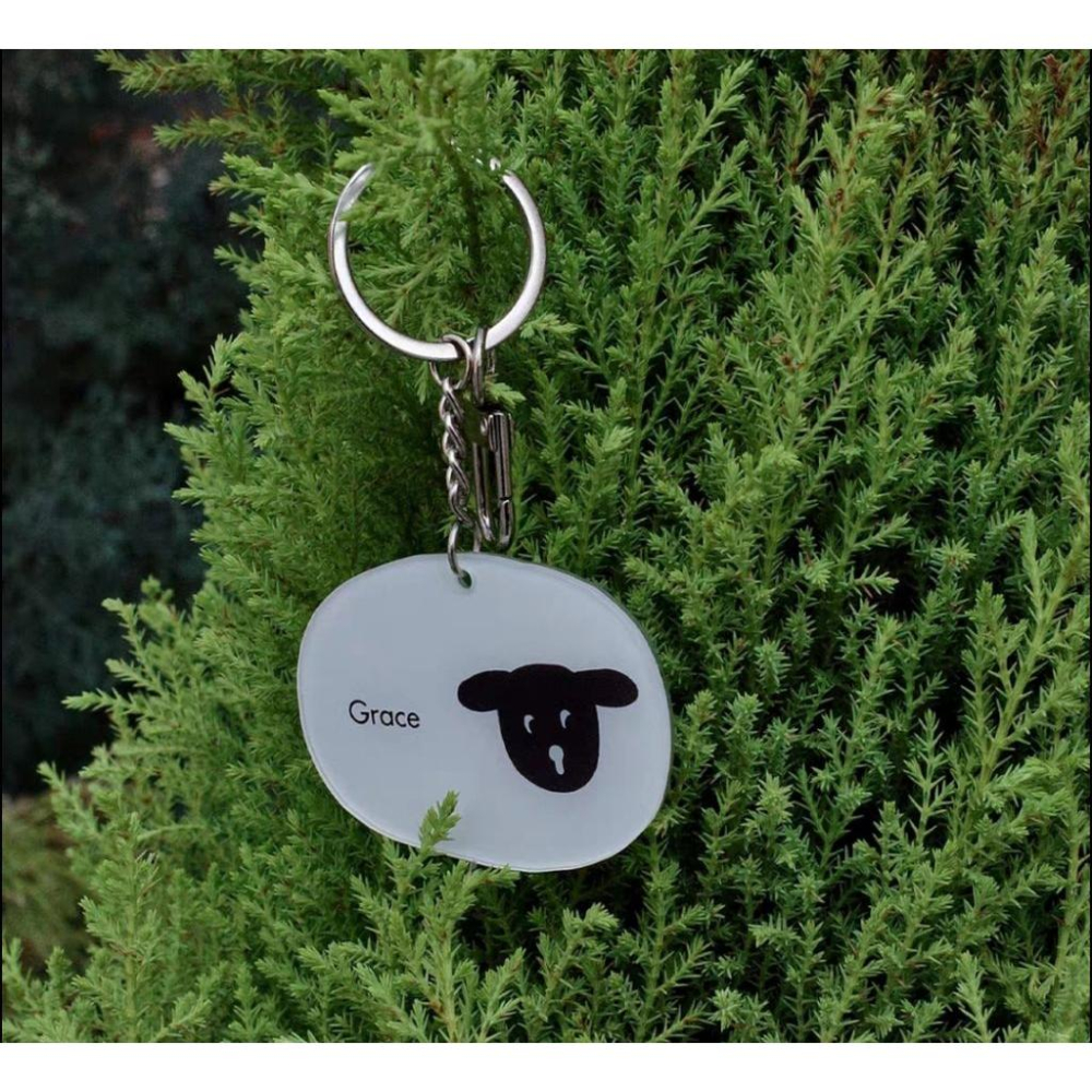 💫初心角落💫可愛插畫 信仰鑰匙圈 天父的家 壓克力掛飾 光鹽生活館 基督教  幸福小組 受洗禮物-細節圖4