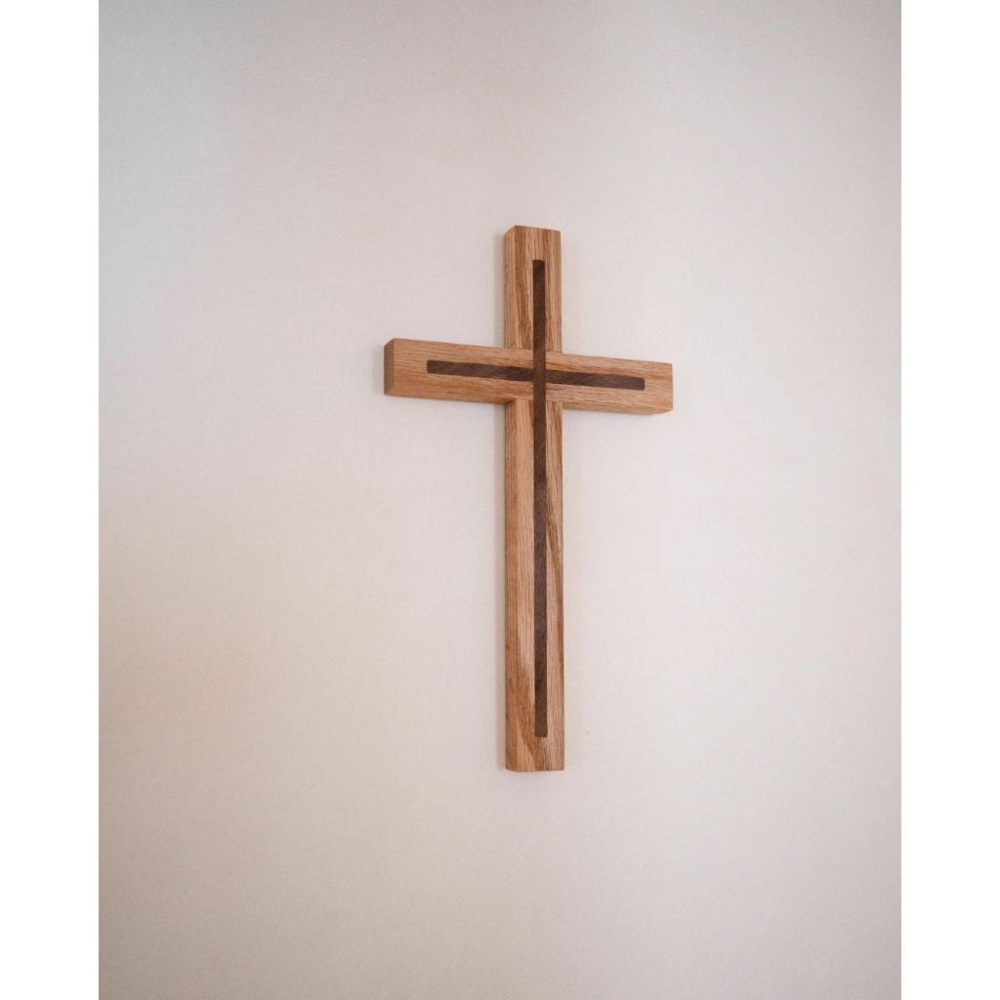 💫初心角落💫實木十字架壁掛 木質十字架 基督信仰擺設 受洗禮物 家居裝飾 福音禮物-細節圖5