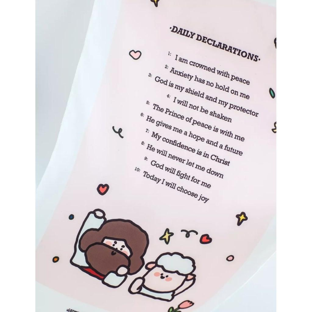 💫初心角落💫每日宣告 得勝的宣告 禱告的力量 英文版 牆壁掛布 受洗禮物 基督教禮物-細節圖2