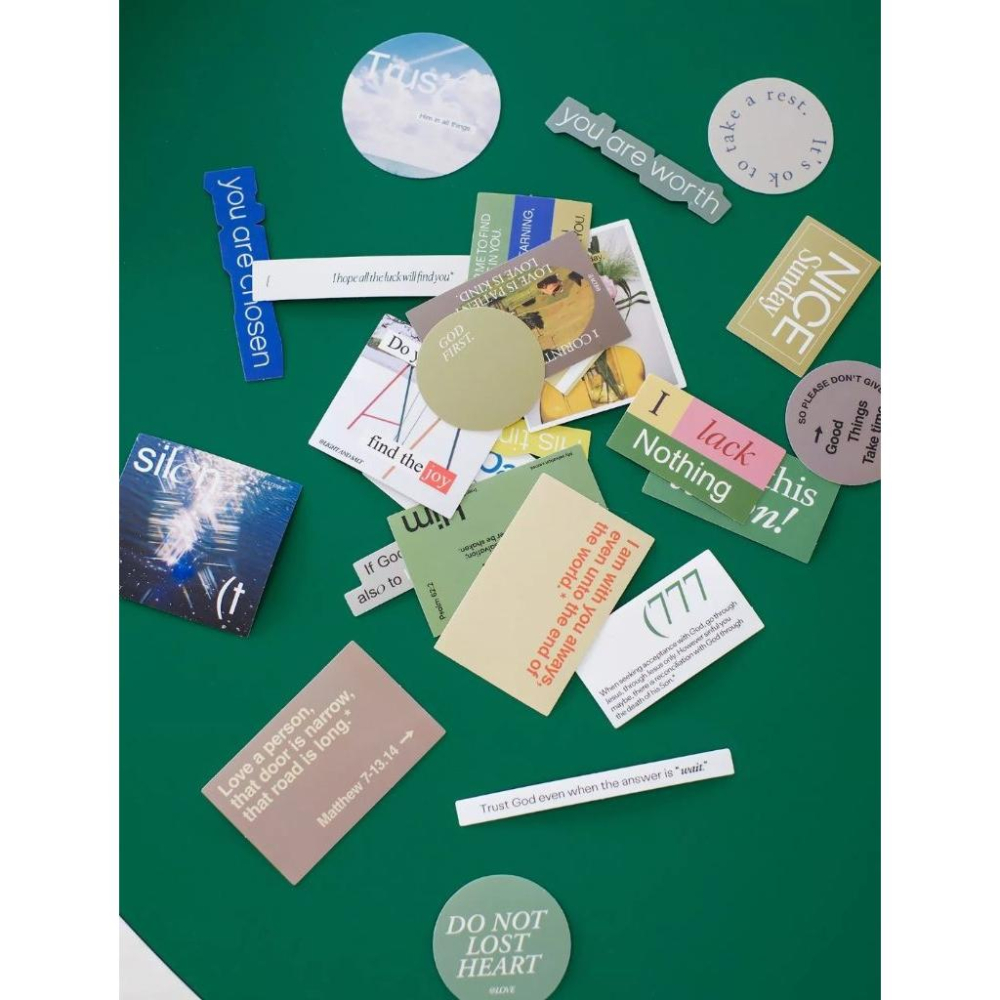 💫初心角落💫福音話語貼紙  PVC防水貼紙 中文 英文 重覆貼不乾膠 #基督教 #幸福小組 #光鹽生活館-細節圖3