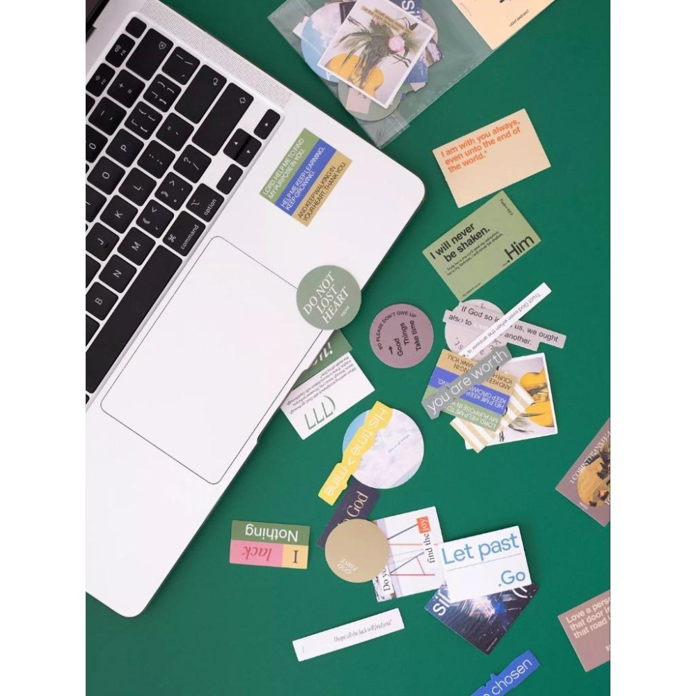 💫初心角落💫福音話語貼紙  PVC防水貼紙 中文 英文 重覆貼不乾膠 #基督教 #幸福小組 #光鹽生活館-細節圖5
