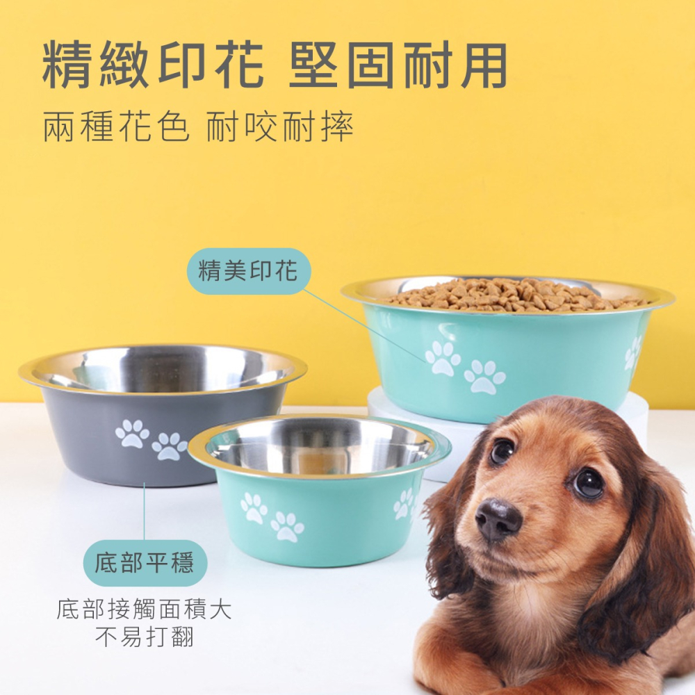 不鏽鋼碗 不銹鋼碗 寵物 狗碗 碗 狗狗碗 飼料碗 寵物飼料碗 狗狗飼料碗 加厚碗 不鏽鋼 不銹鋼 防滑碗 莫蘭迪-細節圖2