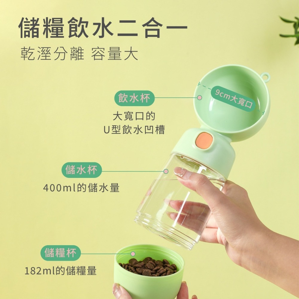 外出糧食水壺 糧食水壺 寵物水壺 寵物外出水壺 寵物 狗狗外出水壺 水壺 寵物喝水 寵物飲水 狗水壺 糧食 兩用-細節圖6