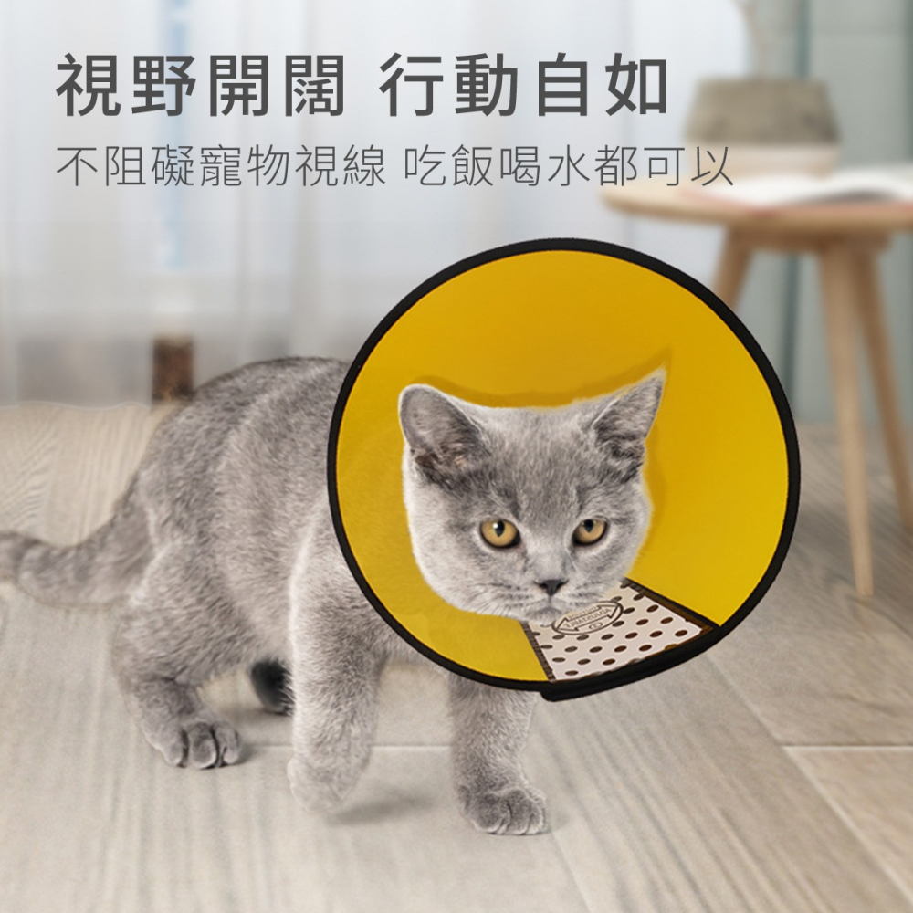 伊莉莎白項圈 防咬頭套 防舔頭套 伊莉莎白頸圈 寵物頭套 術後防舔圈 項圈 防舔圈 頭套 頸圈 防抓 脖套-細節圖4