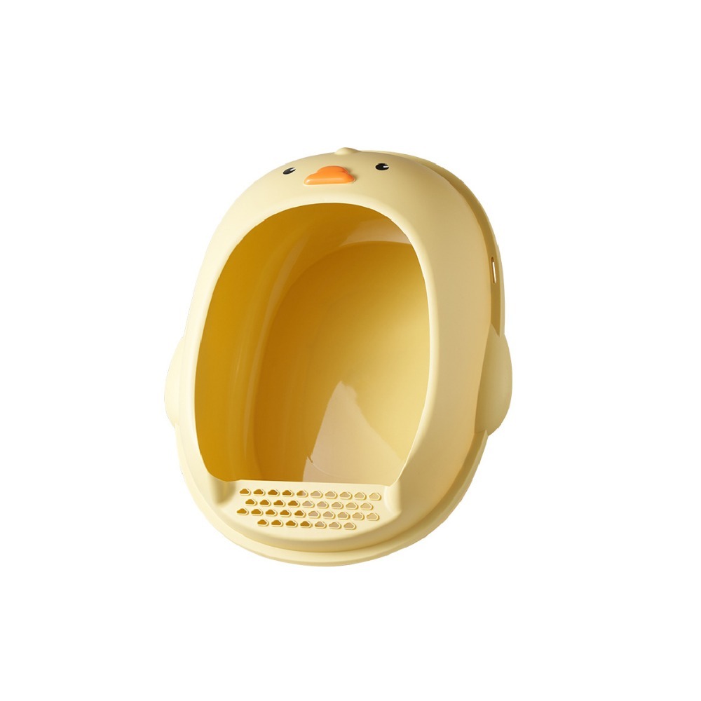 鴨鴨貓砂盆 造型貓砂盆 貓砂盆 小鴨貓砂盆 貓咪廁所 廁所 貓咪便所 便所 大貓砂盆 貓沙盆 貓 超大貓砂盆 貓便盆-規格圖6