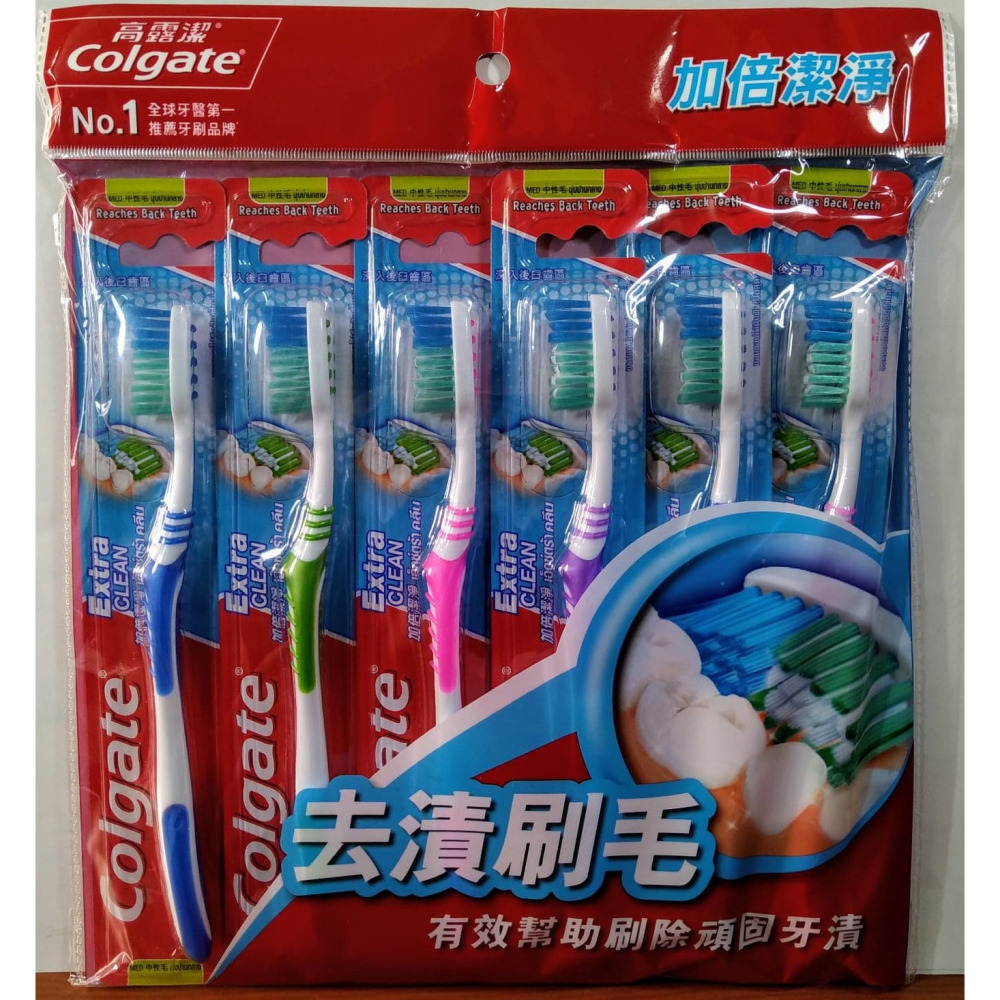 滿99元才出貨~【Colgate 高露潔】強效潔淨牙刷/加倍潔淨牙刷/潔淨護齦牙刷(顏色隨機)-細節圖5