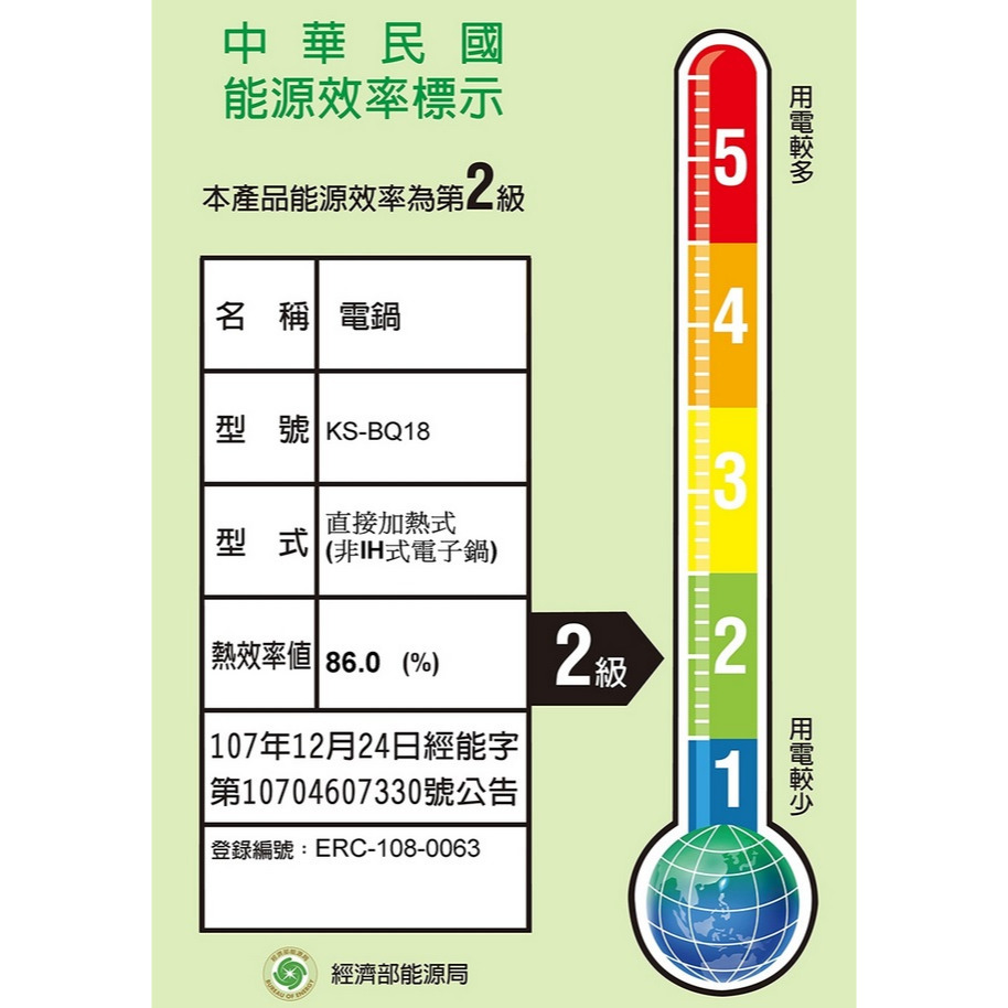 全新現貨~聲寶 10人份機械式電子鍋(KS-BQ18)-細節圖4