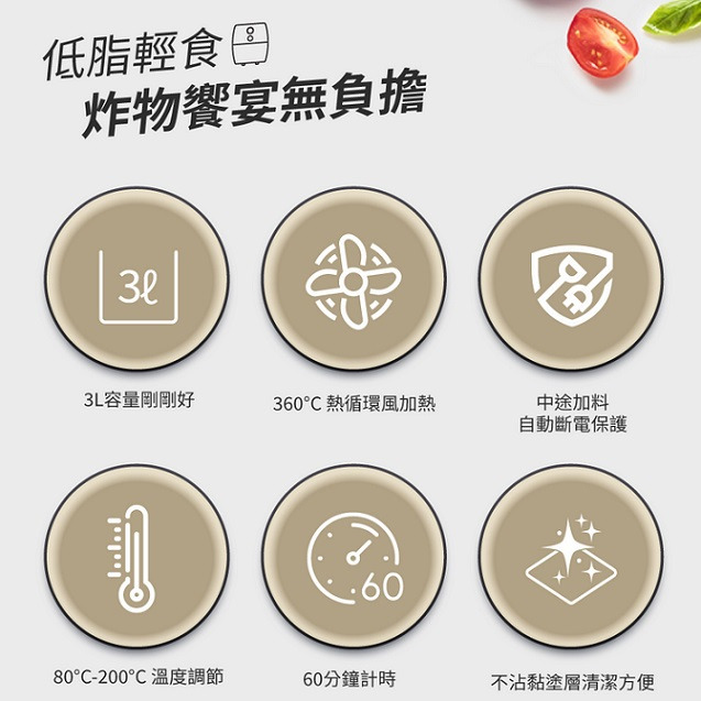 全新現貨~Lacuzin 智慧萬用氣炸鍋 LCZ0101WT(珍珠白)-細節圖2