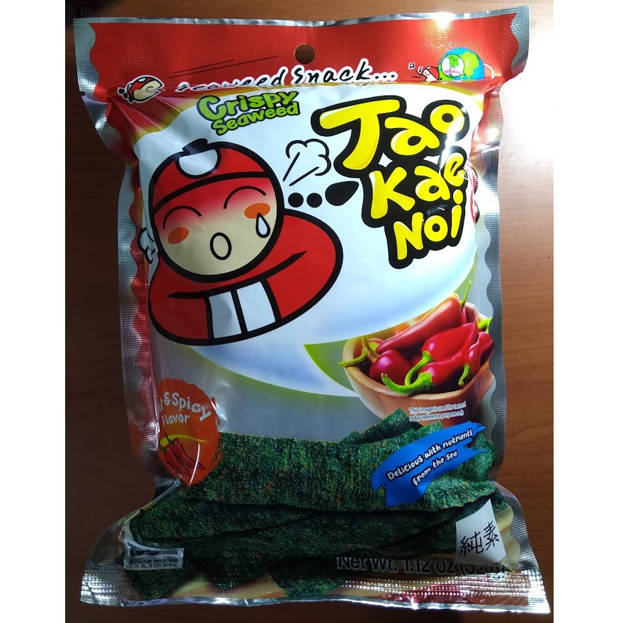 即期品~小老板 厚片海苔(32g/包) 原味/辣香味/山葵味-細節圖2