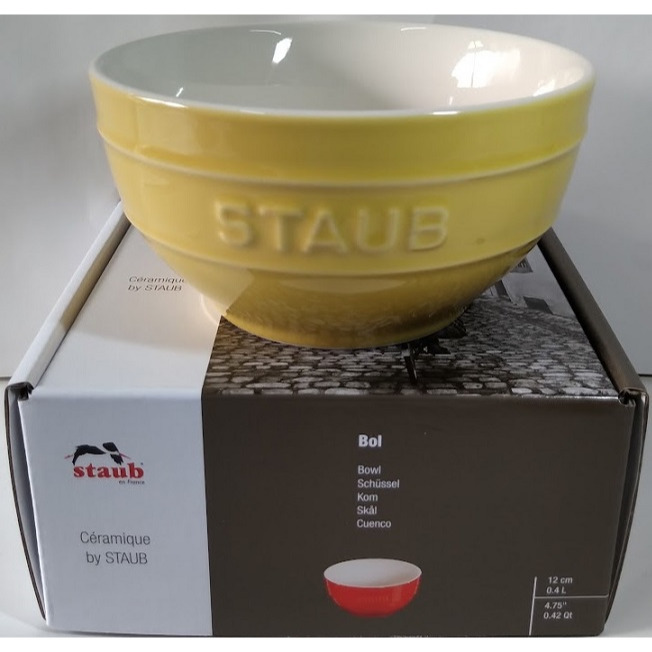 全新現貨~【法國Staub】圓形陶瓷餐碗12cm(400ml)-細節圖2