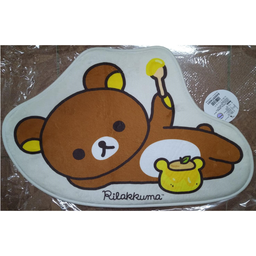 現貨~【Rilakkuma 拉拉熊】日系質感手提袋 吃一口甜蜜造型地墊-細節圖2