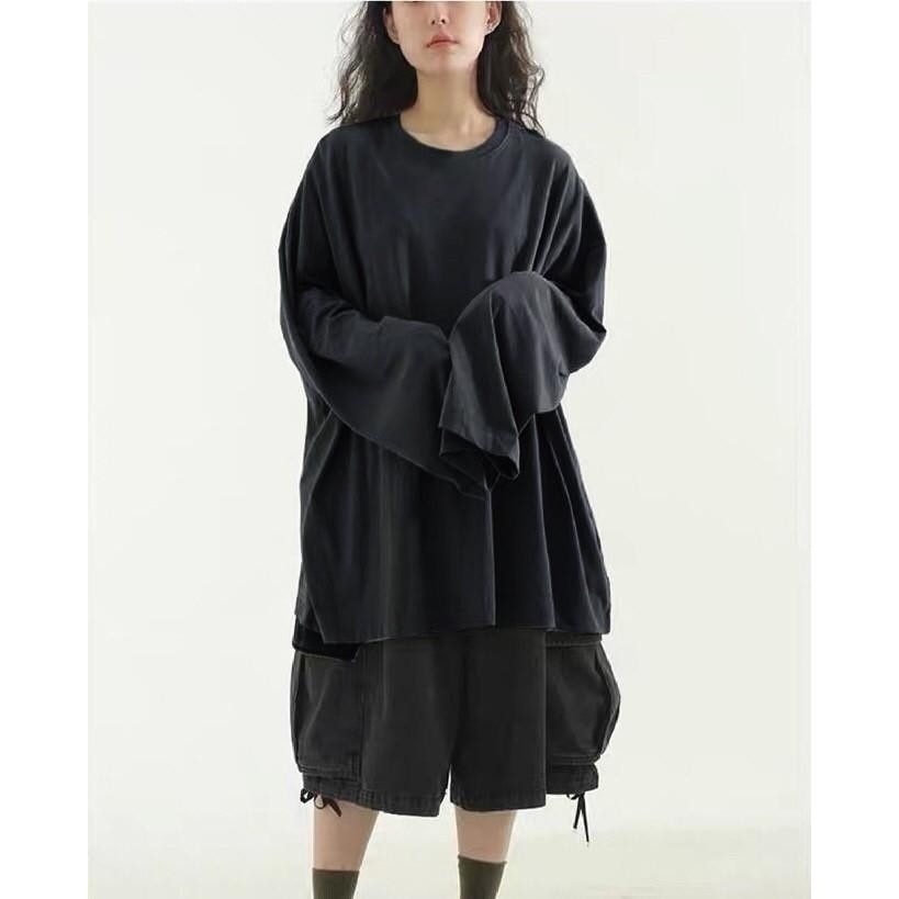 3362素面下擺開衩薄長袖-細節圖7