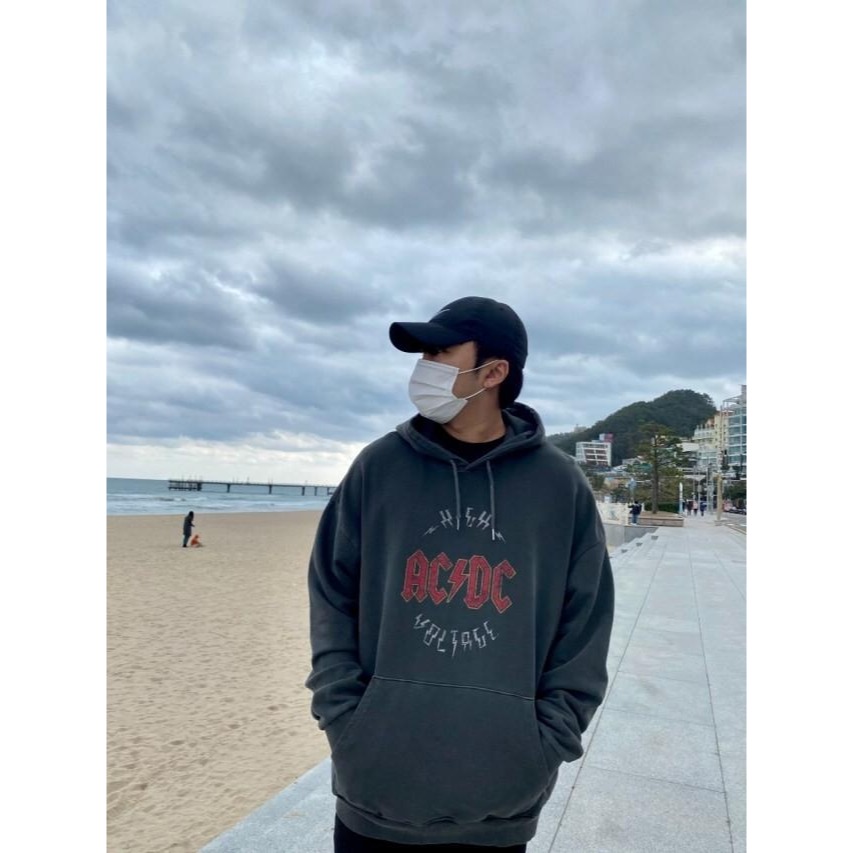 AC/DC 復古580厚磅帽踢 大學t 帽t 00102-細節圖9