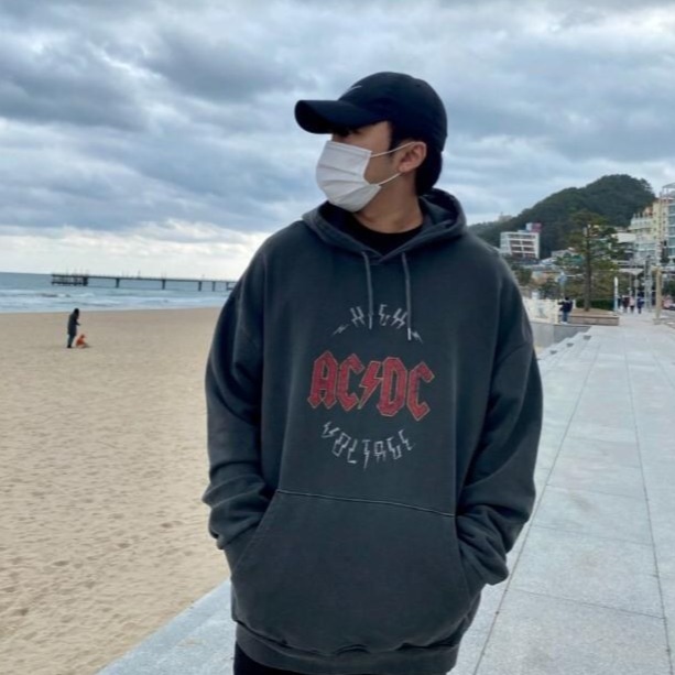 AC/DC 復古580厚磅帽踢 大學t 帽t 00102-規格圖11