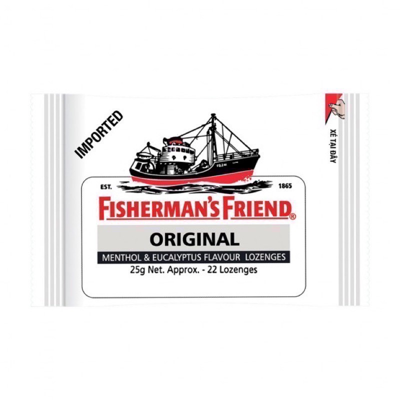 現貨｜🔥漁夫之寶 飛雪涼 老船長喉糖 Fisherman‘s Friend 口含片 潤喉糖 25g-規格圖1