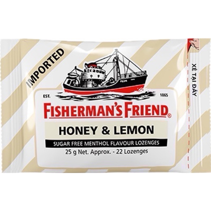 現貨｜🔥漁夫之寶 飛雪涼 老船長喉糖 Fisherman‘s Friend 口含片 潤喉糖 25g-規格圖1