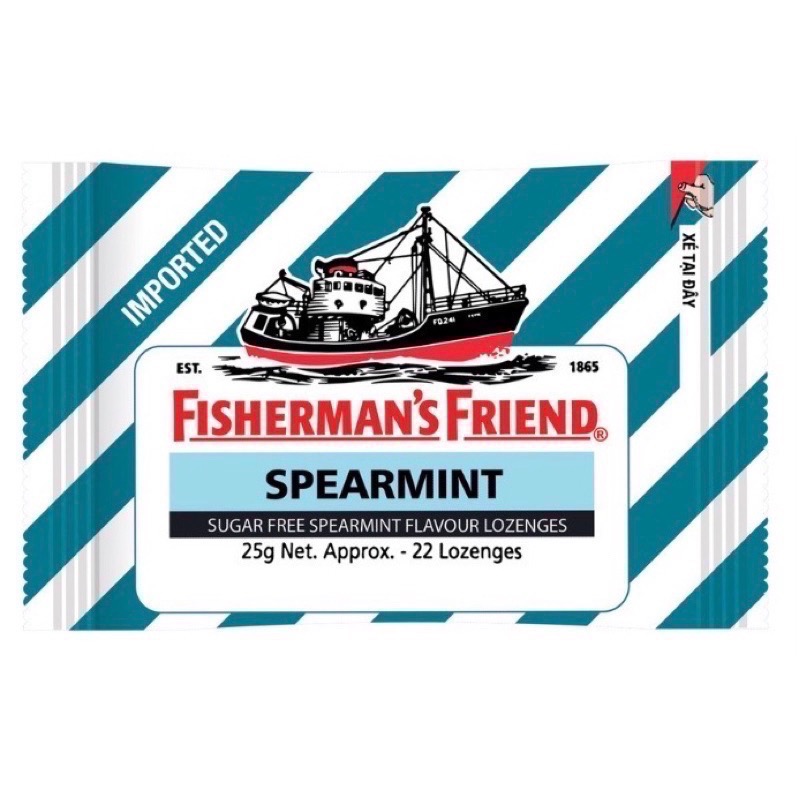 現貨｜🔥漁夫之寶 飛雪涼 老船長喉糖 Fisherman‘s Friend 口含片 潤喉糖 25g-規格圖1