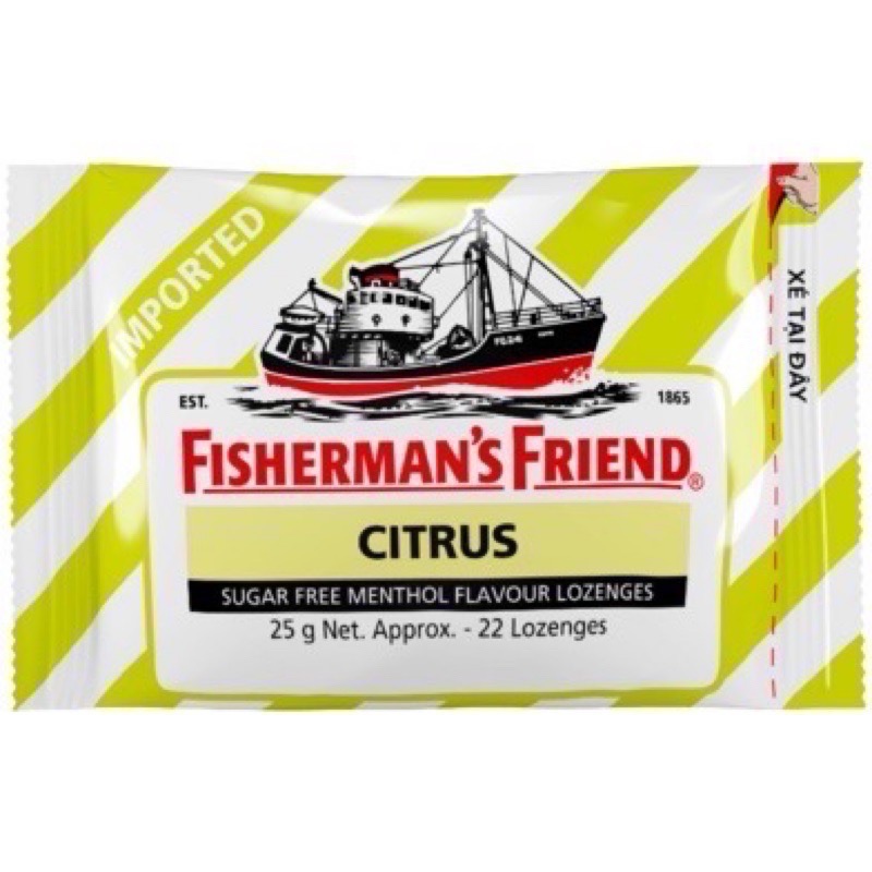 現貨｜🔥漁夫之寶 飛雪涼 老船長喉糖 Fisherman‘s Friend 口含片 潤喉糖 25g-規格圖1