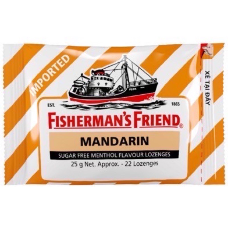 現貨｜🔥漁夫之寶 飛雪涼 老船長喉糖 Fisherman‘s Friend 口含片 潤喉糖 25g-規格圖1