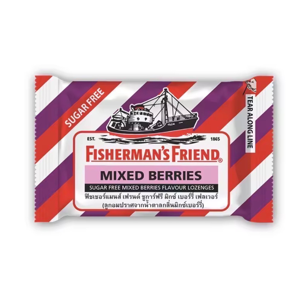 現貨｜🔥漁夫之寶 飛雪涼 老船長喉糖 Fisherman‘s Friend 口含片 潤喉糖 25g-規格圖1