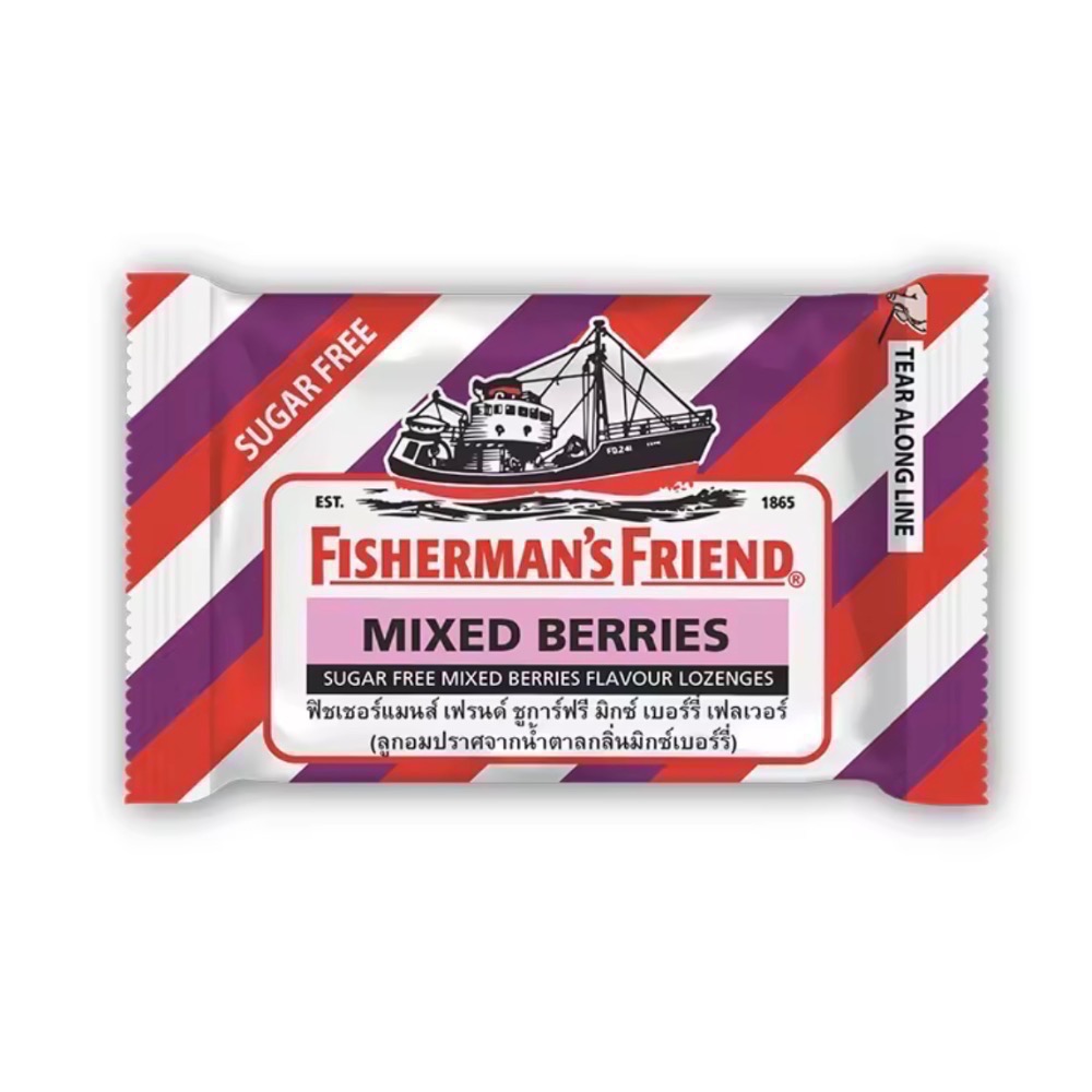 現貨｜🔥漁夫之寶 飛雪涼 老船長喉糖 Fisherman‘s Friend 口含片 潤喉糖 25g-規格圖1