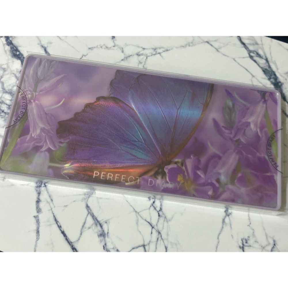 官方購入超美絕版 可驗證有購買證明截圖 全新未過期 完美日記|最仙的一盤 蝴蝶 仙紫盤 探險家12色眼影-細節圖7