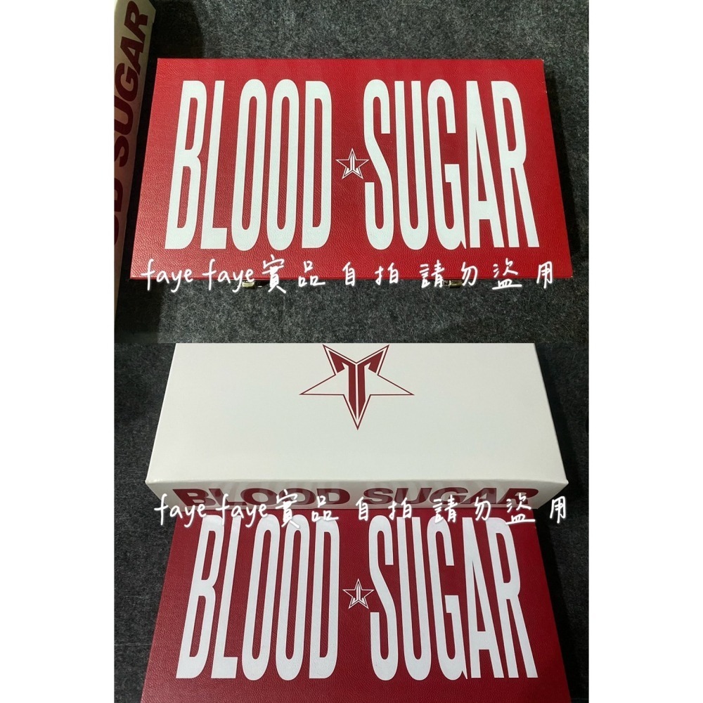 2024年初購入全新🌟☆JEFFREE STAR☆🌟18色眼影盤 最具代表經典的BLOOD SUGAR 血糖盤-細節圖3