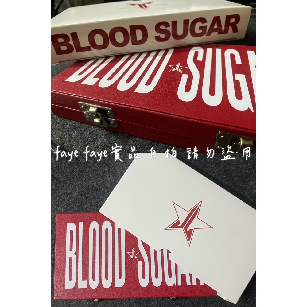 2024年初購入全新🌟☆JEFFREE STAR☆🌟18色眼影盤 最具代表經典的BLOOD SUGAR 血糖盤-細節圖5
