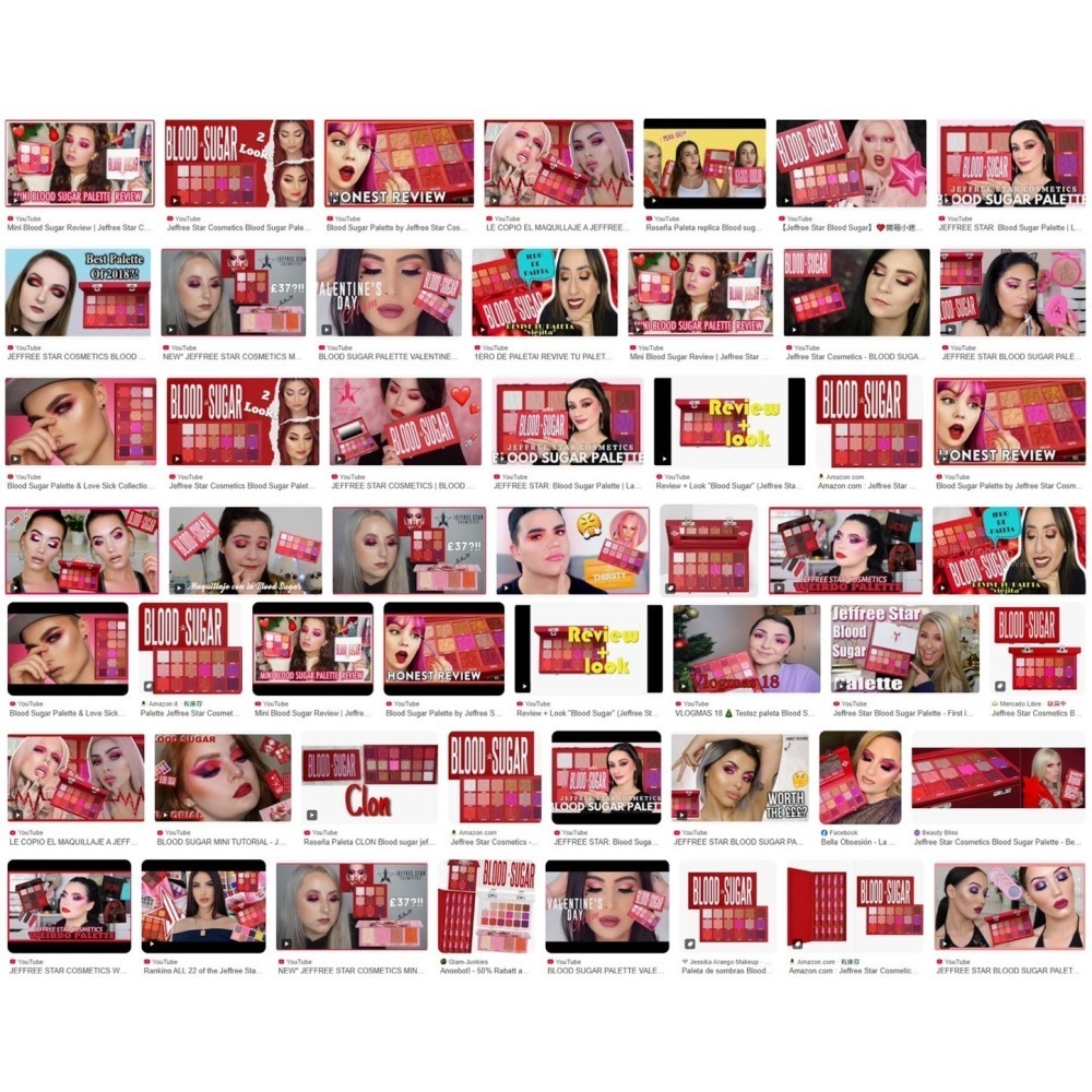 2024年初購入全新🌟☆JEFFREE STAR☆🌟18色眼影盤 最具代表經典的BLOOD SUGAR 血糖盤-細節圖7