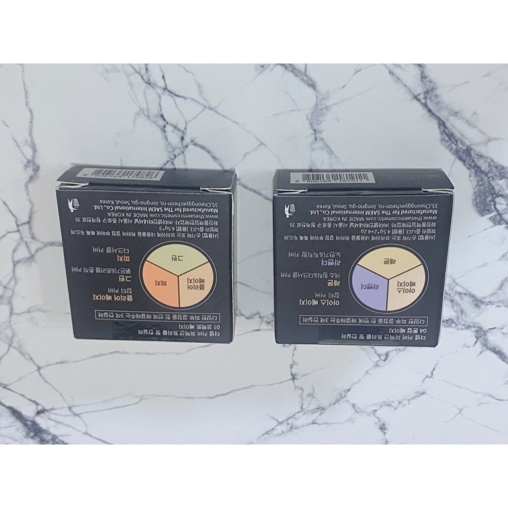 全新未使用 The saem 三色遮瑕膏 遮瑕盤 01.04 最萬用的色號-細節圖7