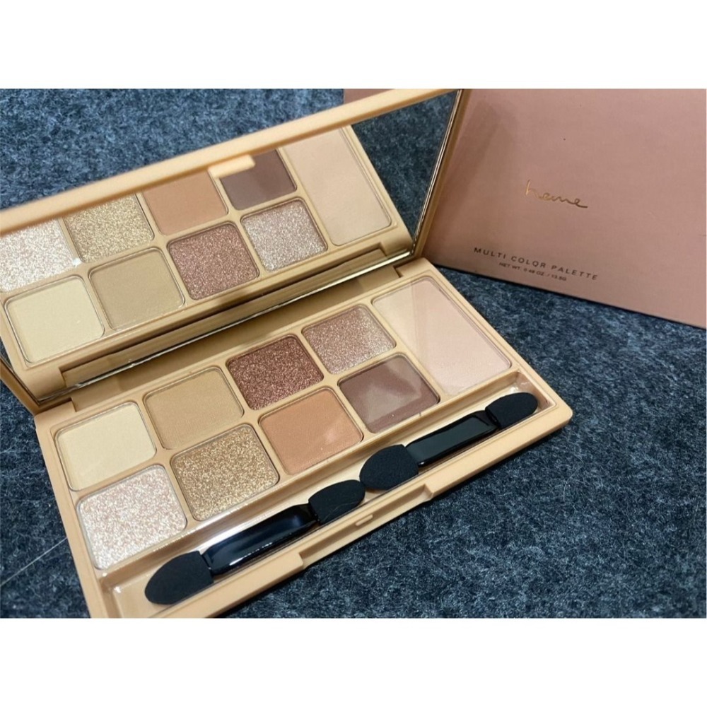 今年屈臣氏購入| heme眼頰盤 全新未過期 肉桂棕 野薑橘 山櫻粉 請看實拍照及內文 盒子 眼影棒都在-細節圖3