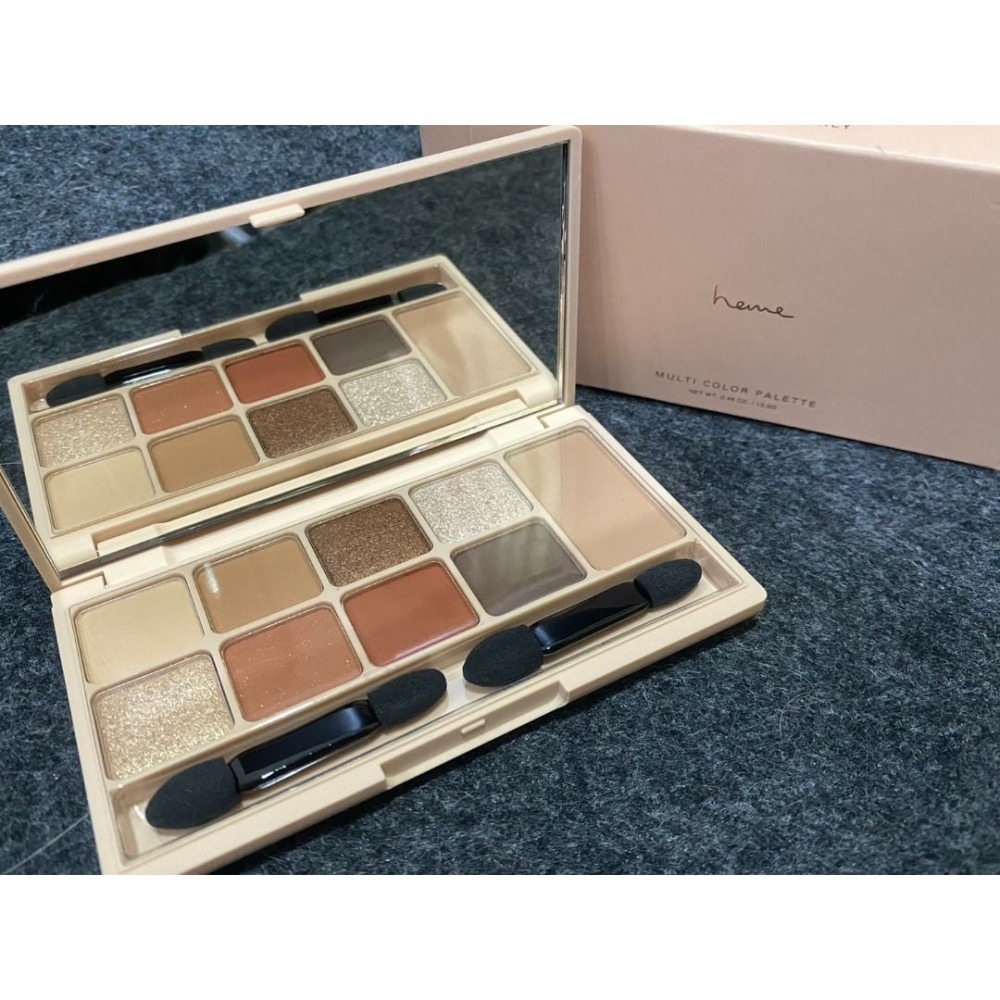 今年屈臣氏購入| heme眼頰盤 全新未過期 肉桂棕 野薑橘 山櫻粉 請看實拍照及內文 盒子 眼影棒都在-細節圖4