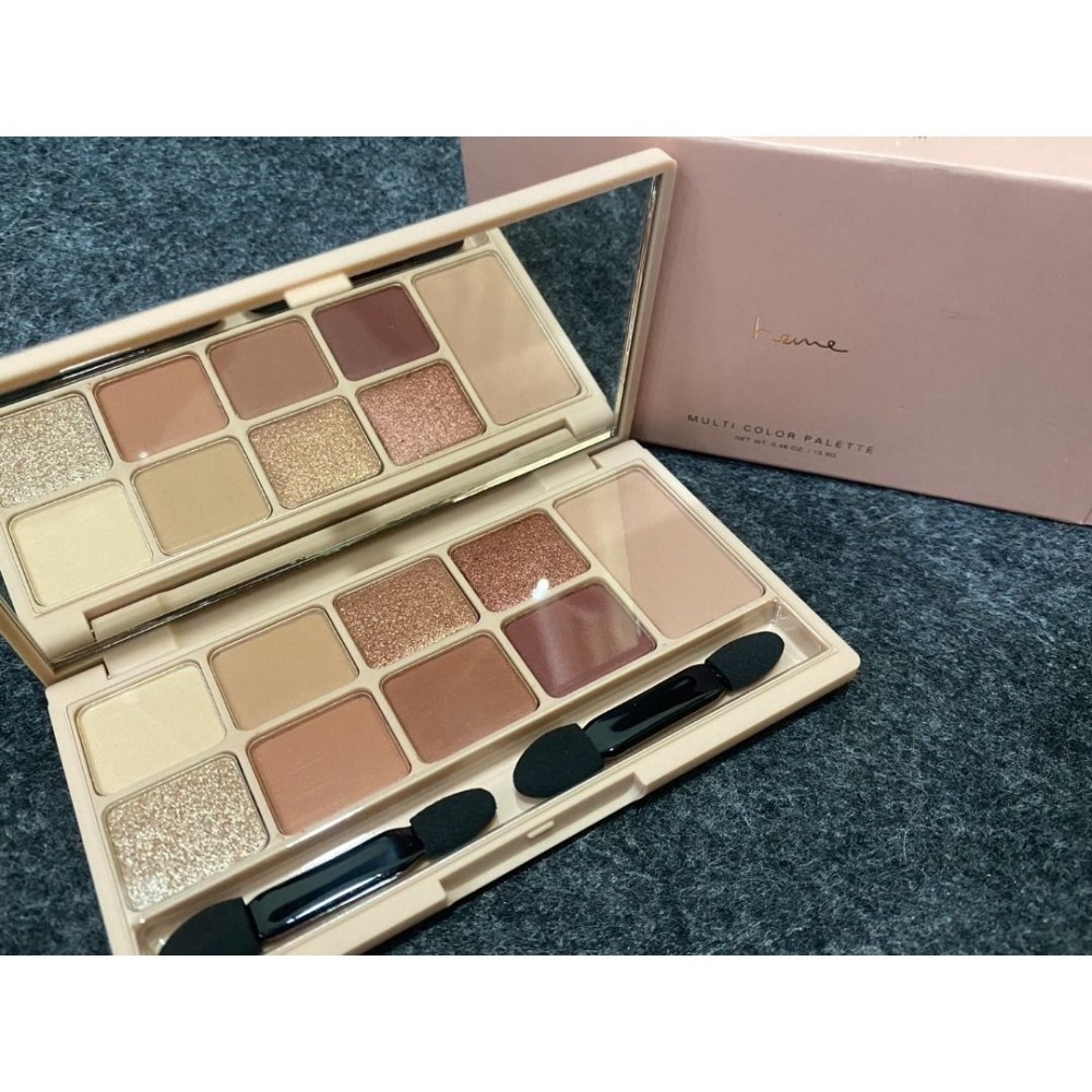 今年屈臣氏購入| heme眼頰盤 全新未過期 肉桂棕 野薑橘 山櫻粉 請看實拍照及內文 盒子 眼影棒都在-細節圖5