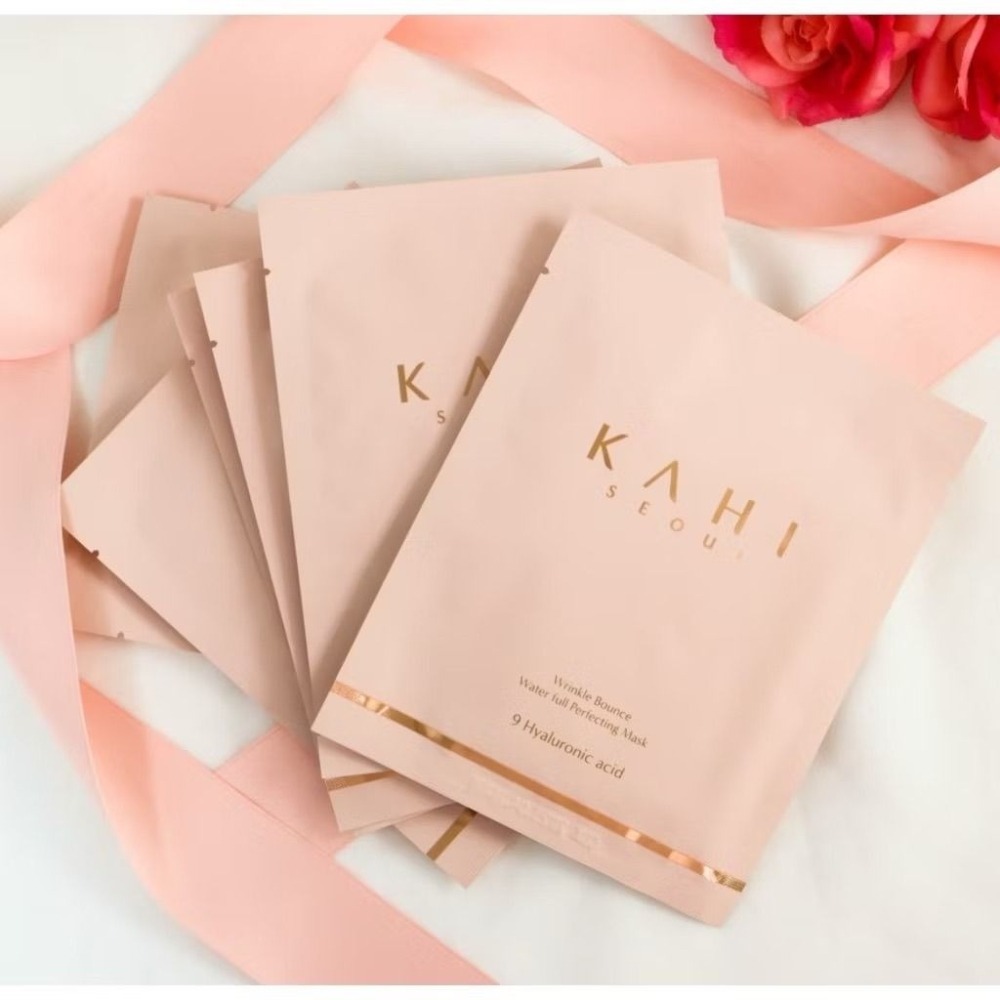 韓國帶回半價出清 不只撫紋萬能棒有名在當地面膜常常斷貨【KAHI膠原蛋白深層補水面膜】韓國原裝進口 金高銀代言6片-細節圖4