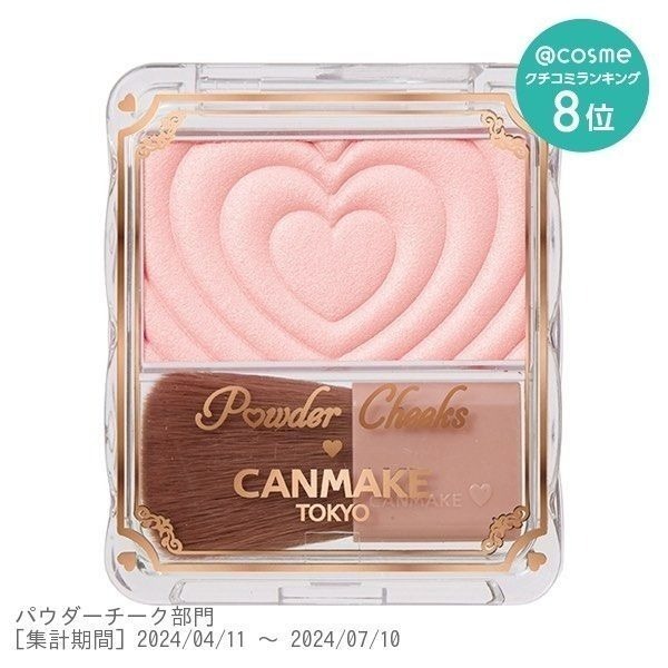 CANMAKE 新色p04新巧麗腮紅組 粉質很細 面中打澎 修容腮紅推薦 全新未拆-細節圖2