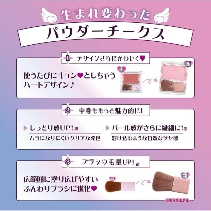 CANMAKE 新色p04新巧麗腮紅組 粉質很細 面中打澎 修容腮紅推薦 全新未拆-細節圖3