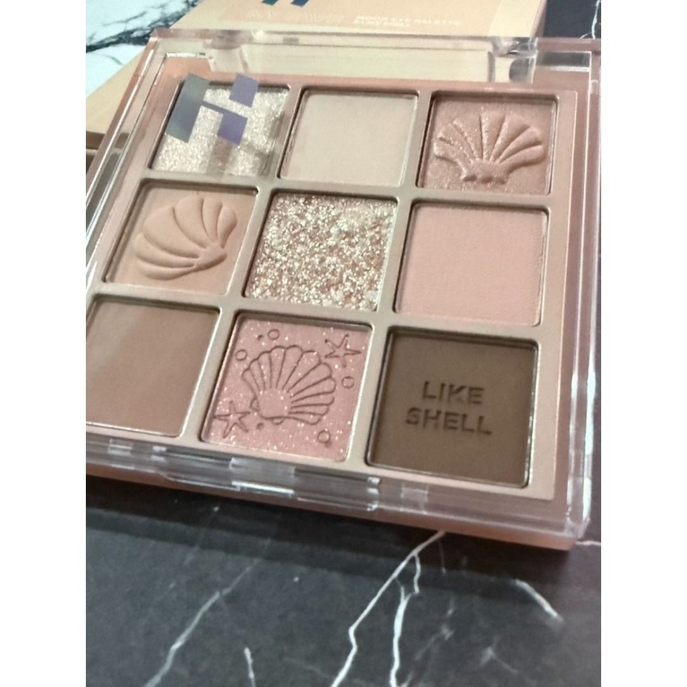 全新百搭萬用盤Holika Holika 九宮格眼影 My Fave 珊瑚貝殼SHELL ON THE BEACH-細節圖3