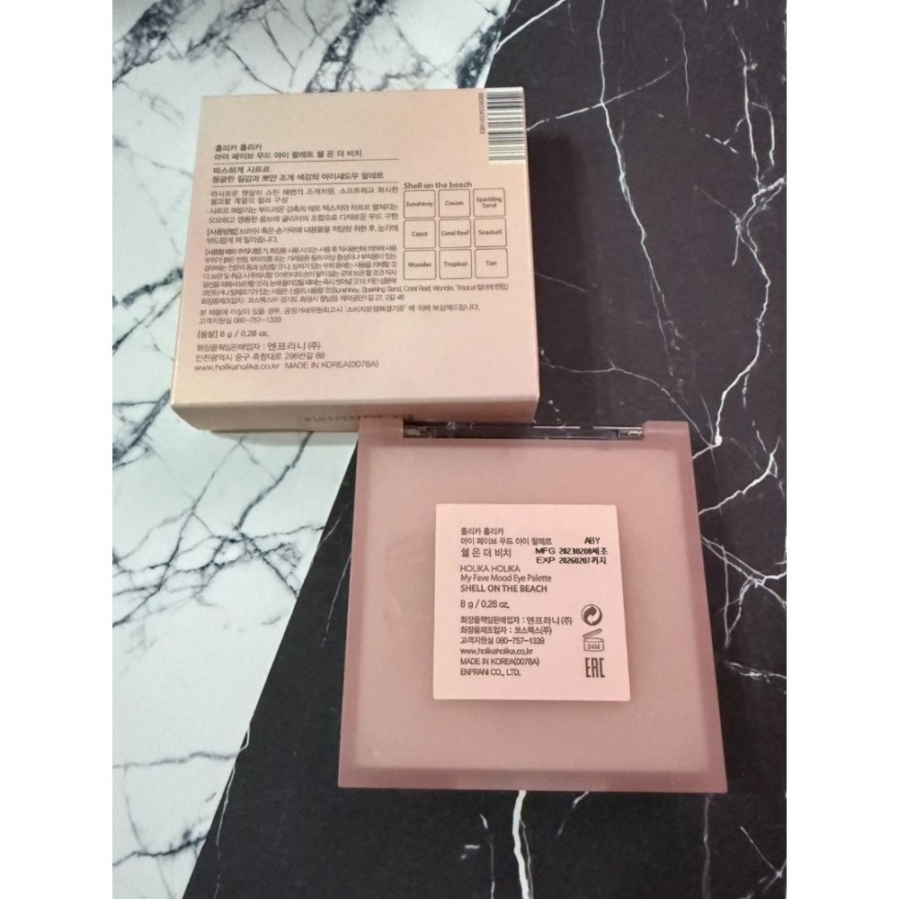 全新百搭萬用盤Holika Holika 九宮格眼影 My Fave 珊瑚貝殼SHELL ON THE BEACH-細節圖4