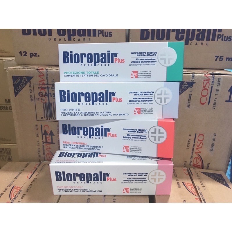 ￼現貨 最便宜‼️義大利Biorepair Plus牙膏 75ml亮白/全效/牙齦護理/敏感【保證正品】-細節圖2