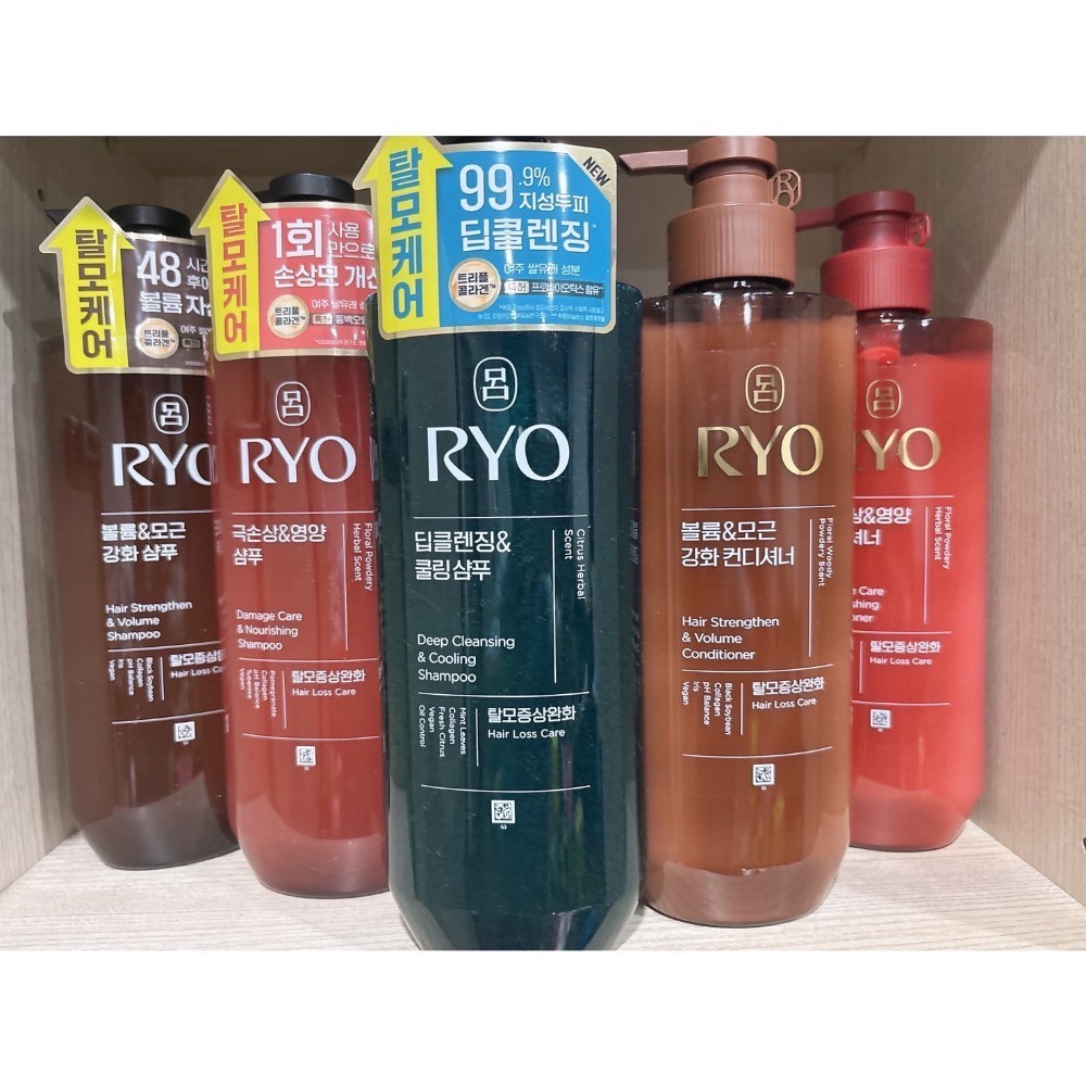 最便宜！韓國 Ryo 呂 洗髮精 New 592ml 紅呂 紅瓶 綠呂 綠瓶 棕呂 棕瓶 Ryoe 洗髮精 洗髮。護髮乳-細節圖4