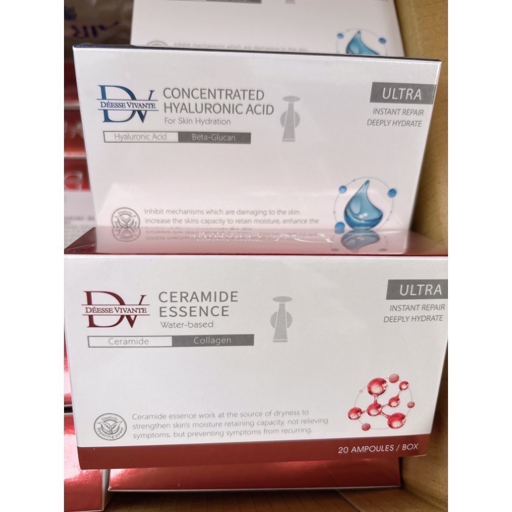 現貨 特價 DV 笛絲薇夢 玻尿酸保濕精華液 藍色 安瓶 術後 醫美（20支/盒） 保證公司貨❗️-細節圖4