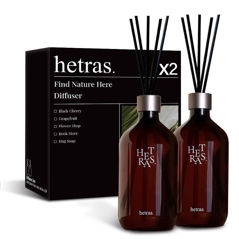 現貨 韓國🇰🇷【hetras】首席調香師擴香兩入組 （500ml*2）擴香瓶 香氛 室內芳香 韓系擴香 質感擴香瓶-細節圖2
